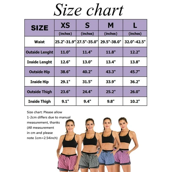 Double layer Running Yoga Shorts Quick-Dry Activewear