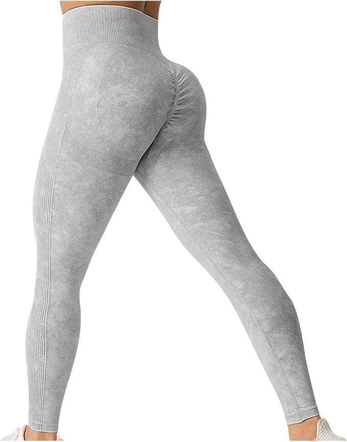 Gym Addict's Workout Leggings Scrunch Butt Lifting Yoga Pants High Waisted Stretchy Booty Tights for Gym Running