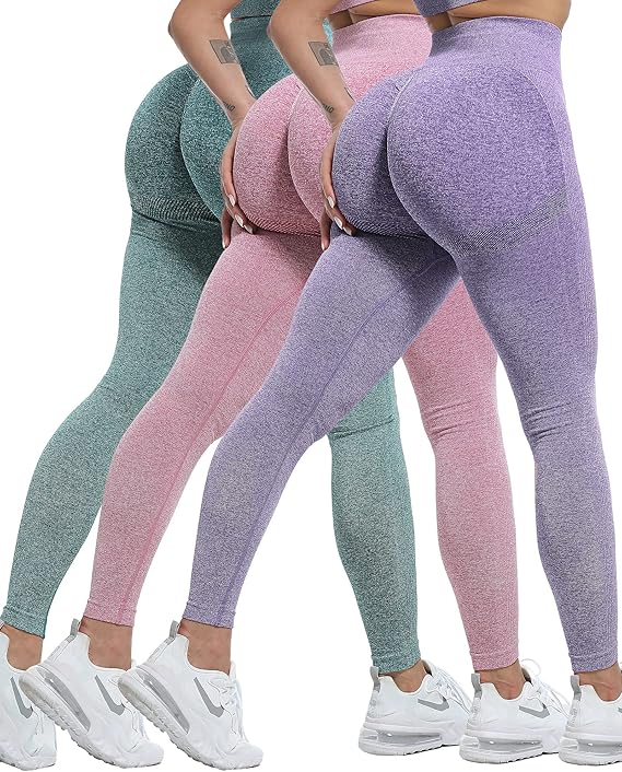 Workout Leggings Sets for Women, Gym Scrunch Butt