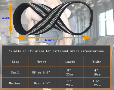 Figure 8 Lifting Straps for Deadlift,Weightlifting Wrist Wraps