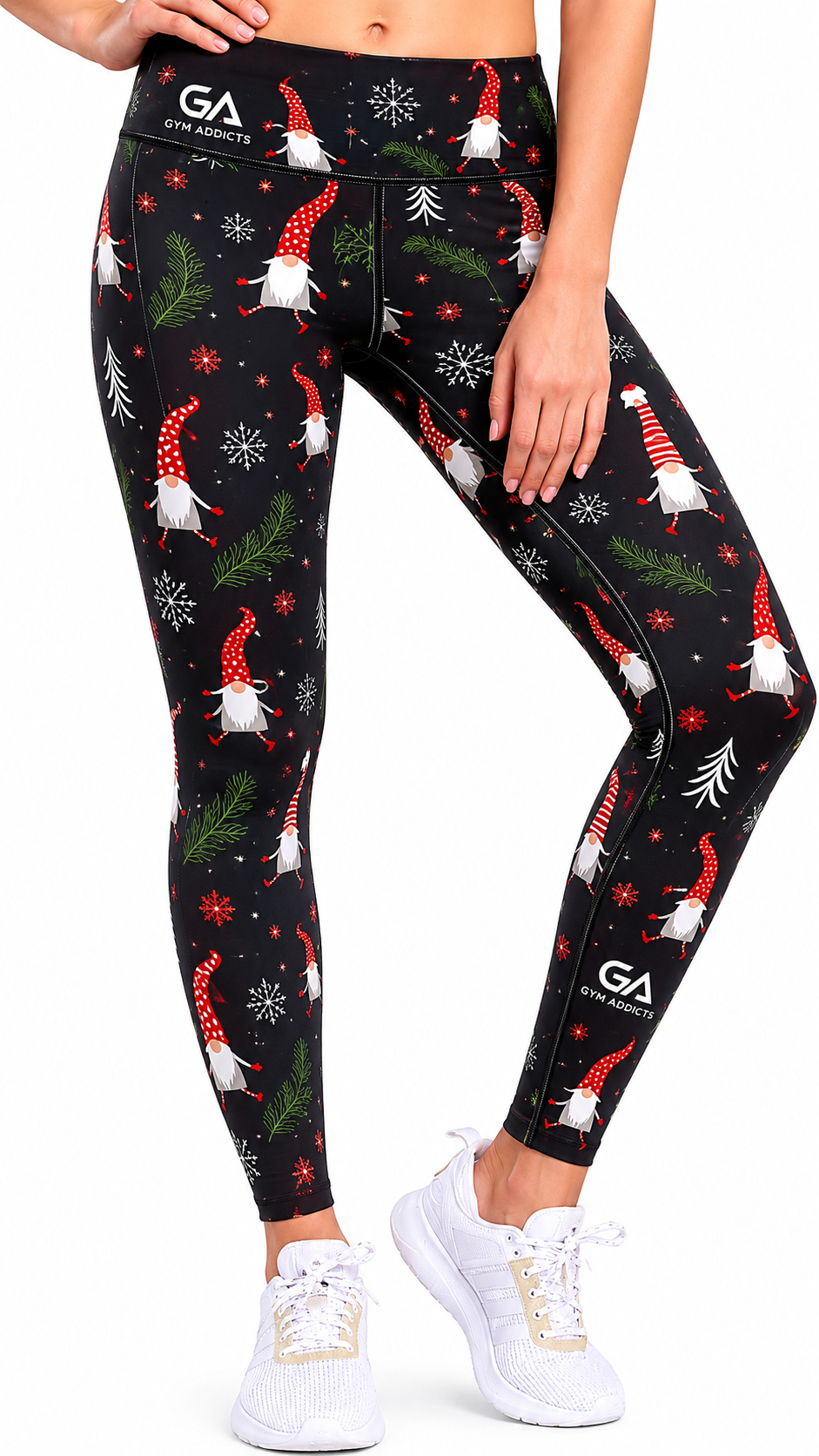 Gnome Yoga Pants High Waisted Tummy Control Non See-Through Running Workout Leggings