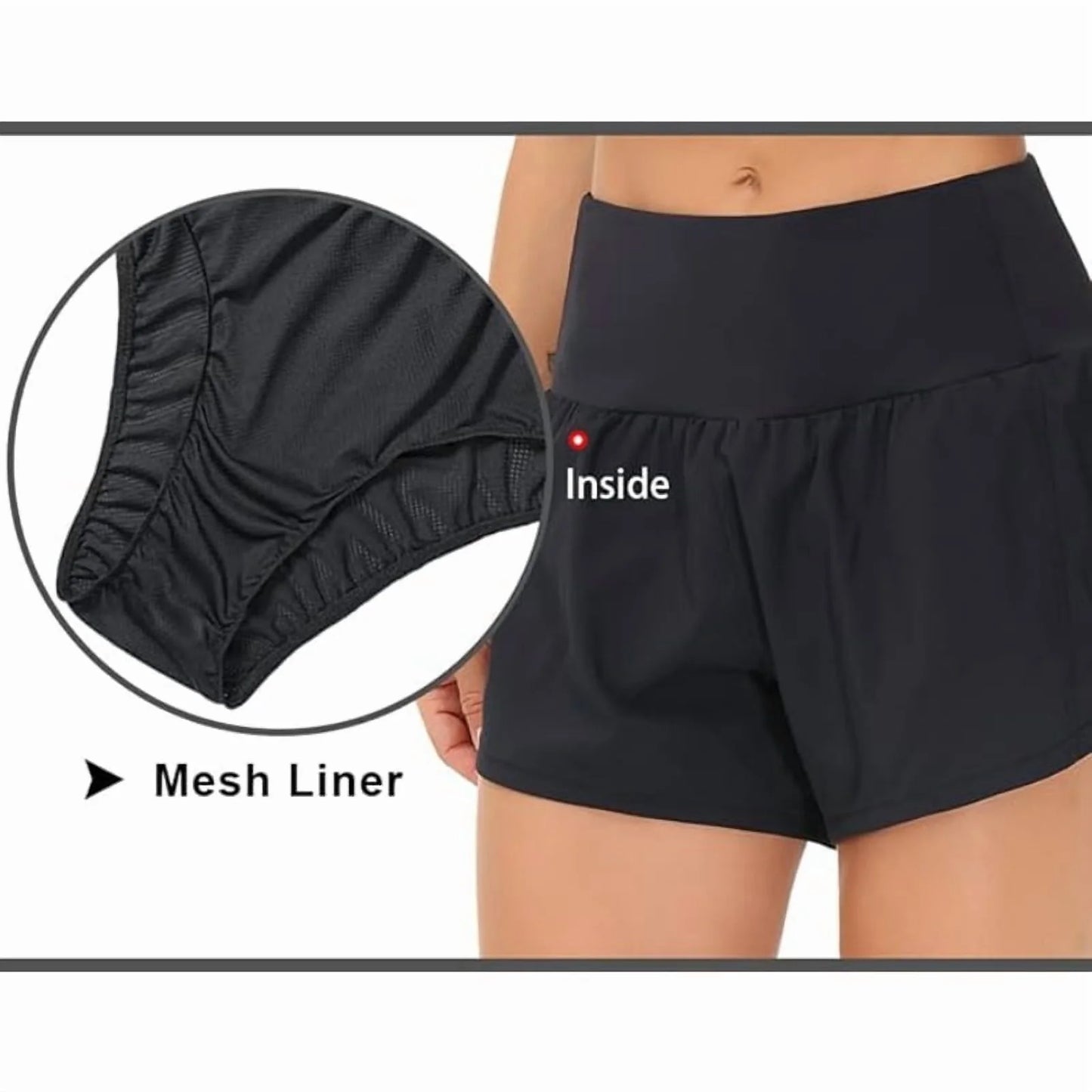 High Waist Biker Shorts with Pockets