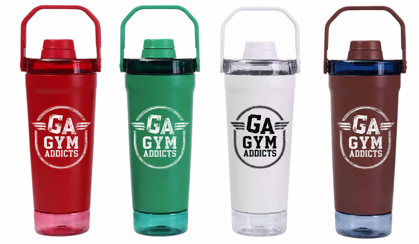Creative large-capacity portable shaker cup, 304 stainless steel double-layer insulated cup, outdoor portable hiking sports water bottle