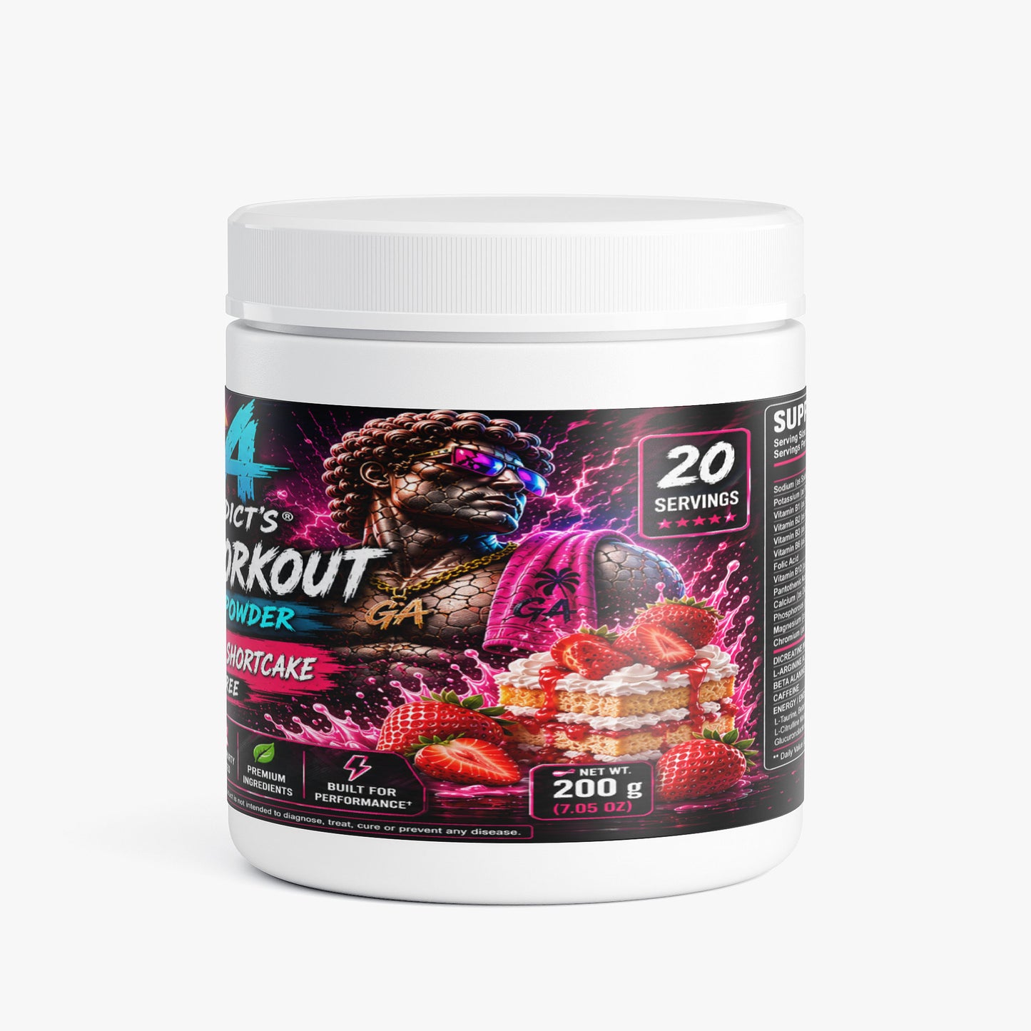 Energy Powder (Strawberry Shortcake)