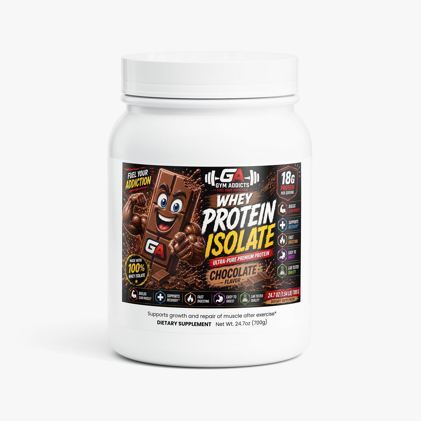 Pure3 100% Whey Protein Isolate (Chocolate)