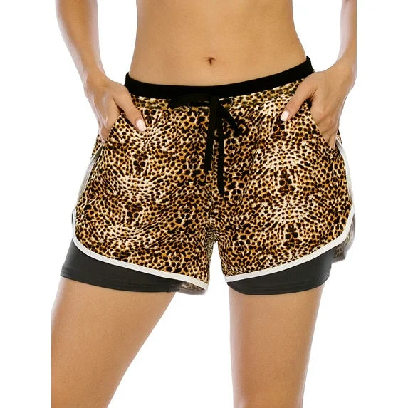 Double layer Running Yoga Shorts Quick-Dry Activewear