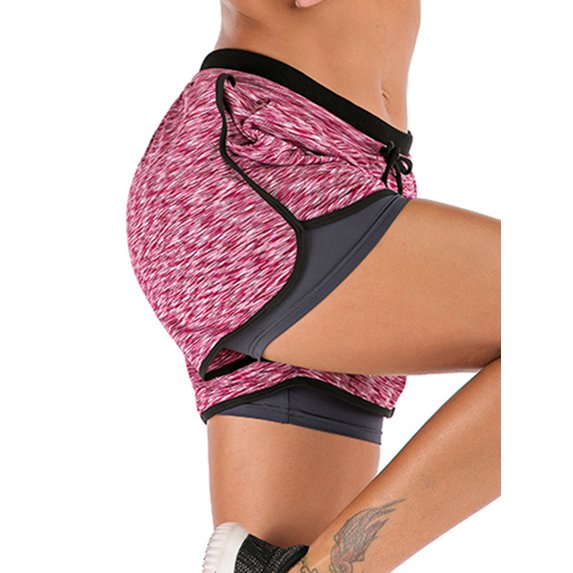 Double layer Running Yoga Shorts Quick-Dry Activewear