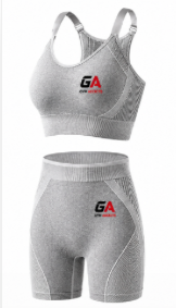 Seamless High Waisted Biker Shorts Stretch Sports Bra Yoga
