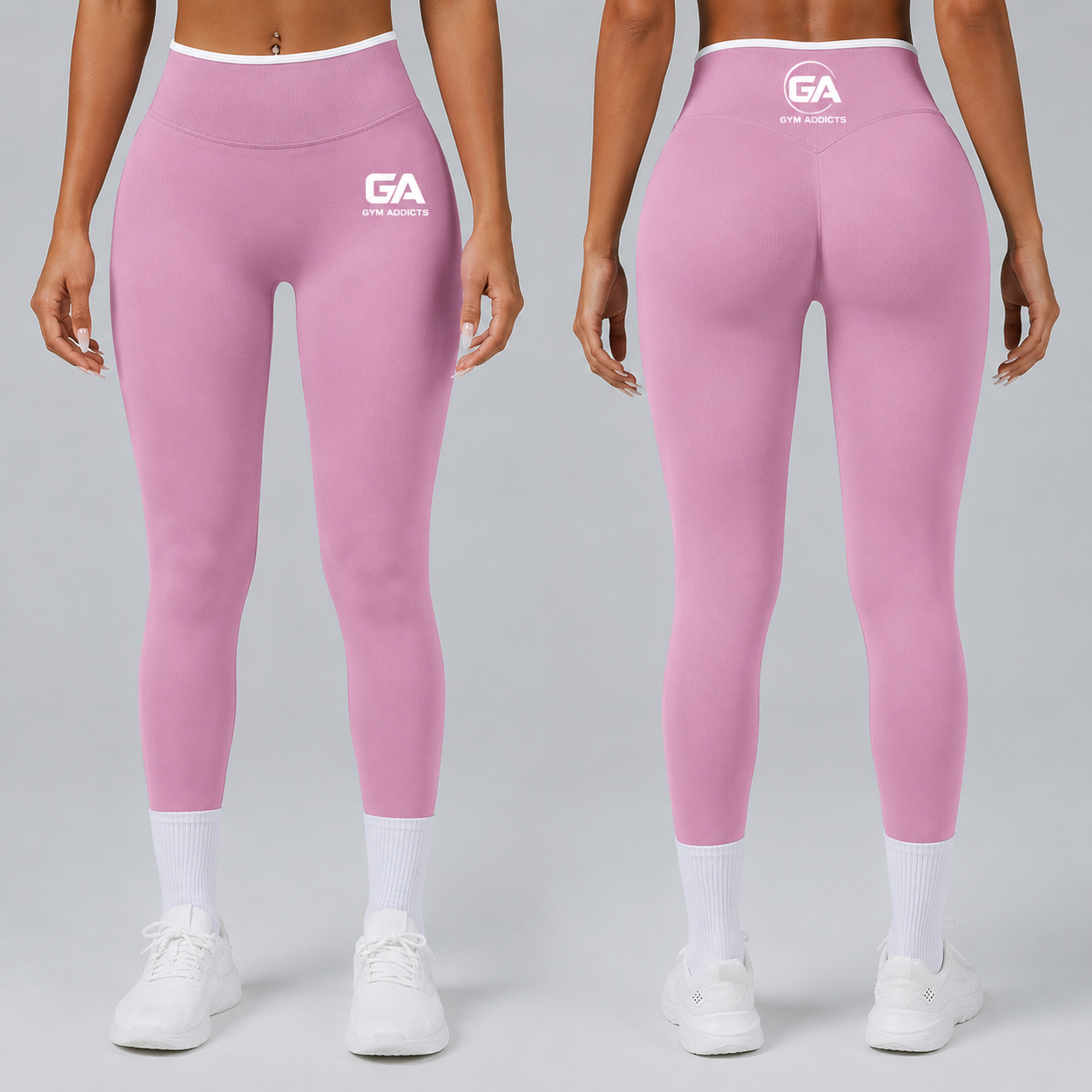 Butt Lifting Seamless Leggings Hidden Scrunch Solid Pants Booty High Waisted Workout Yoga Pants
