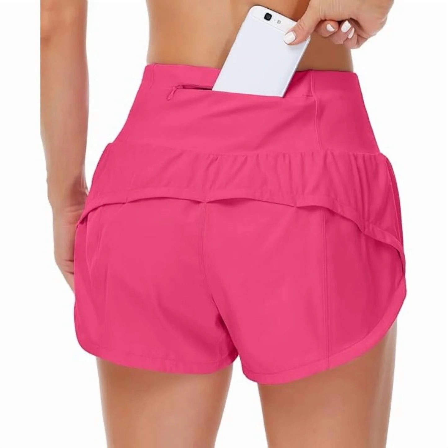High Waist Biker Shorts with Pockets
