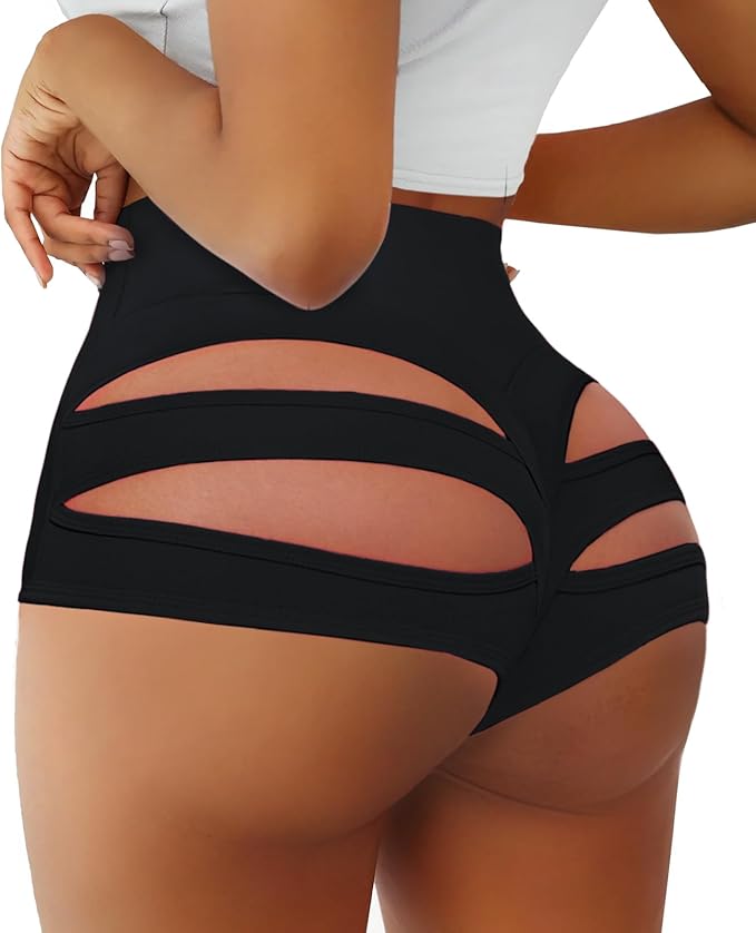 Cut Out Yoga Shorts