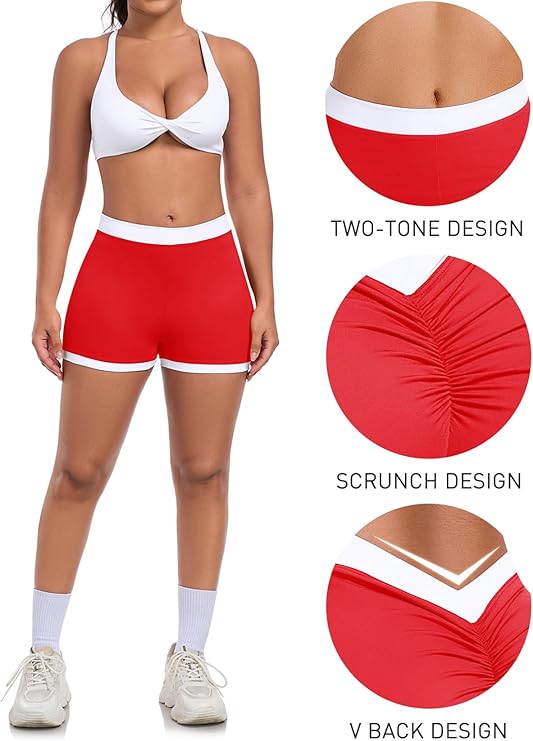 Scrunch V Back Booty Shorts