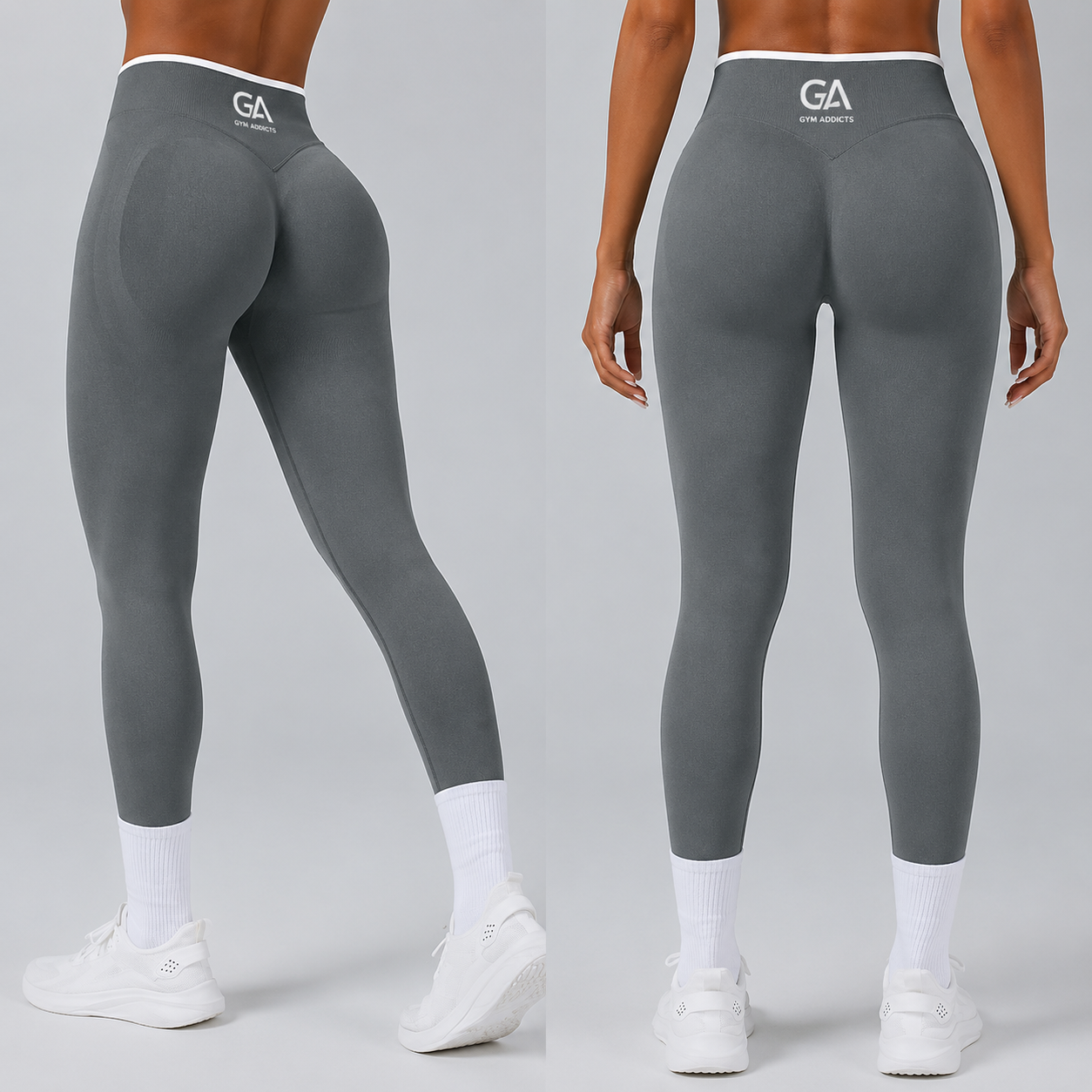 Butt Lifting Seamless Leggings Hidden Scrunch Solid Pants Booty High Waisted Workout Yoga Pants