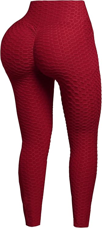 High Waist Ruched Butt Lifting Stretchy Booty Tummy Control Leggings