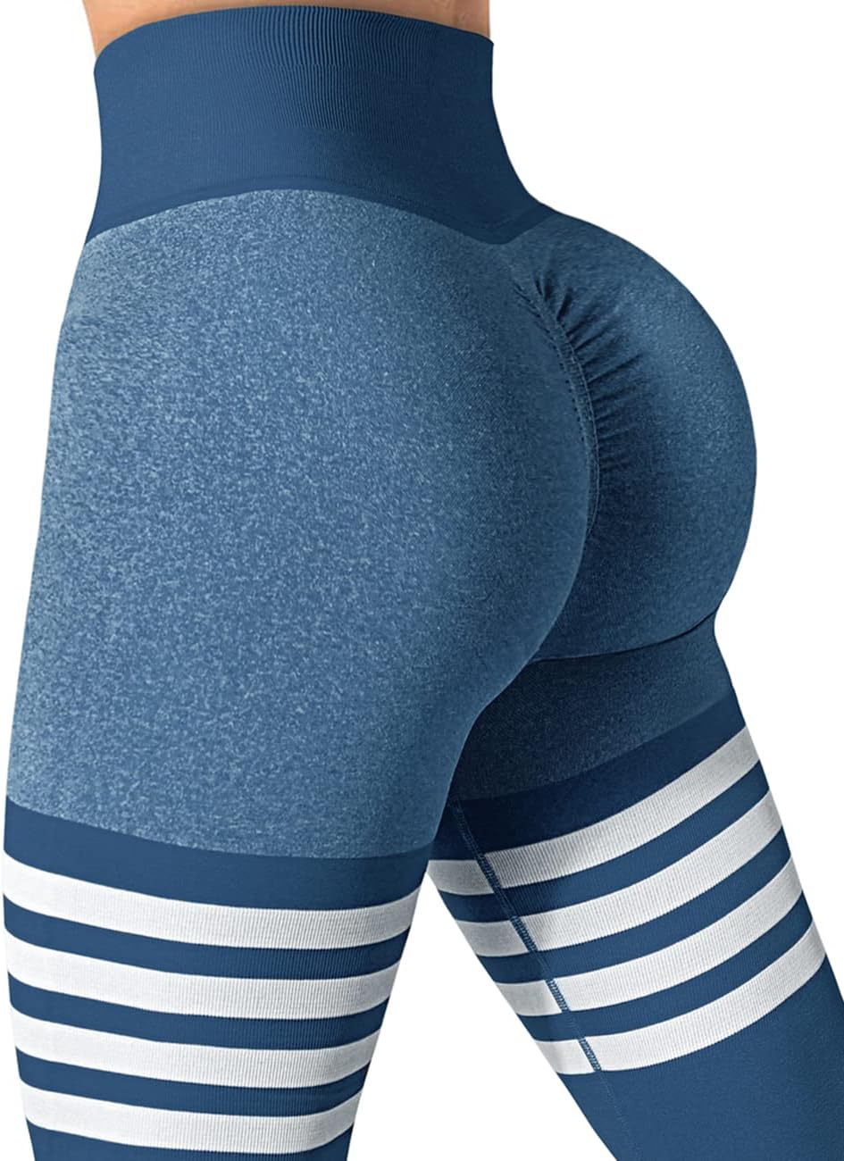 Gym Addict's Seamless Workout Leggings for Women Scrunch Butt Lifting Leggings Booty High Waisted Yoga Pants