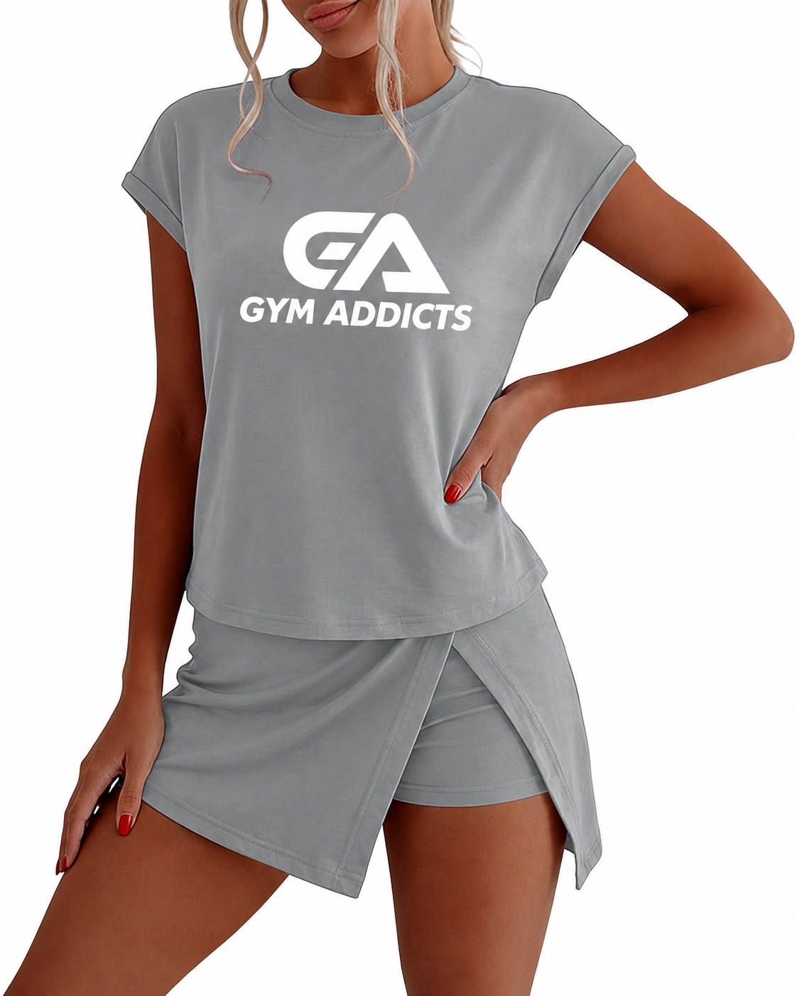 Workout Sets For Women Summer Lounge Short Skirt With Lining Shorts Sweatsuits 2 Piece