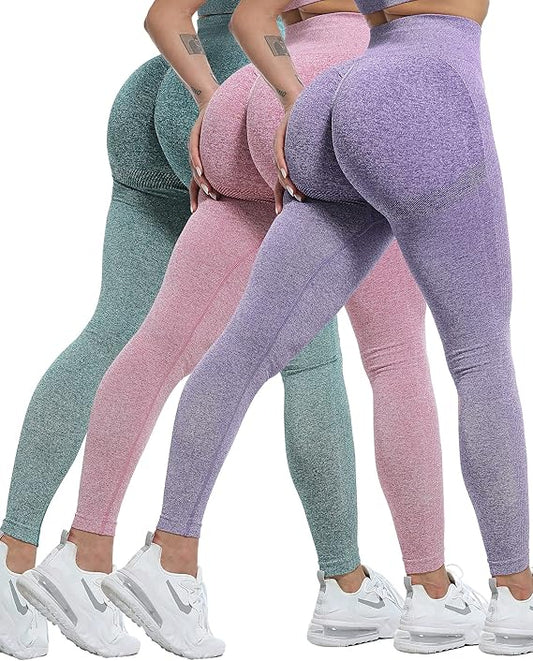 Workout Leggings Sets for Women, Gym Scrunch Butt
