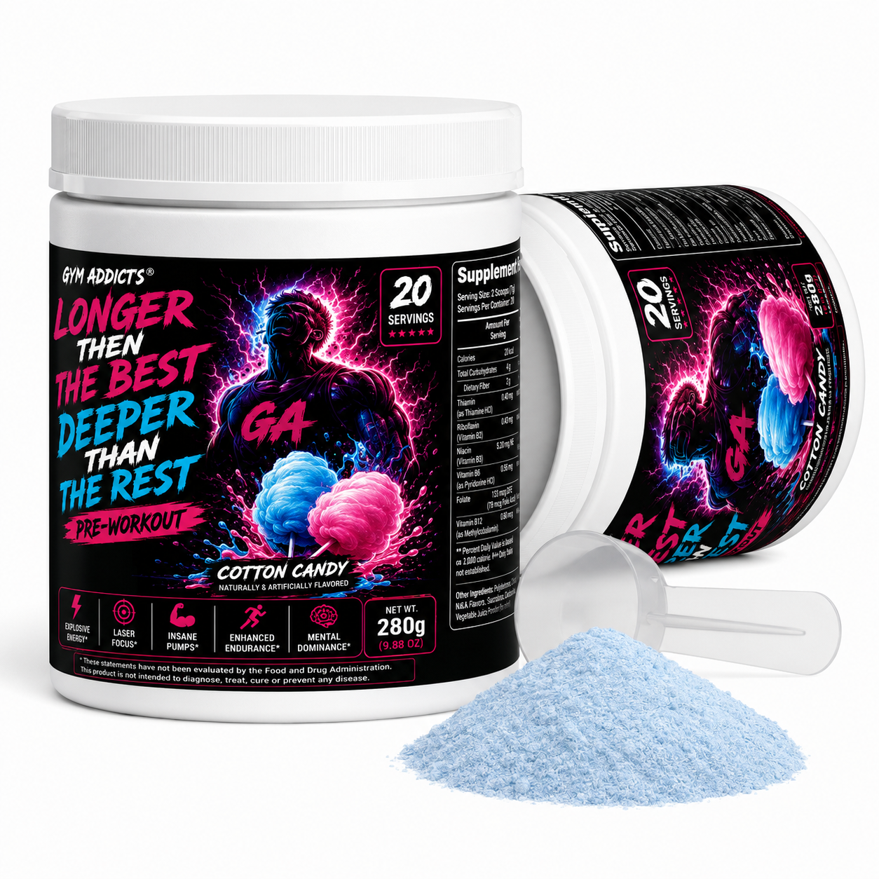 Gym Addict's Longer than the Best Deeper than the Rest Pre Workout