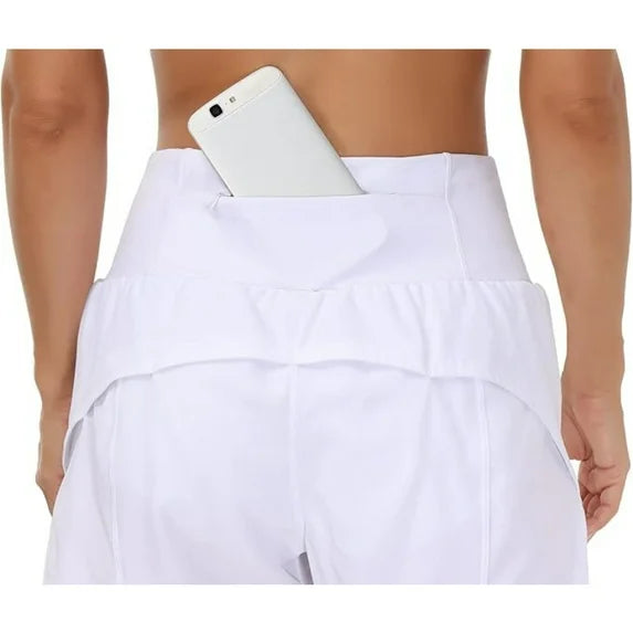 High Waist Biker Shorts with Pockets