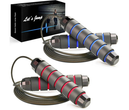 Jump Rope, Ball Bearings Tangle-Free Rapid Speed Cable