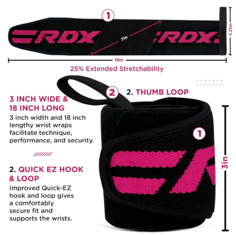 Weight Lifting Wrist Wraps Support, IPL USPA Approved