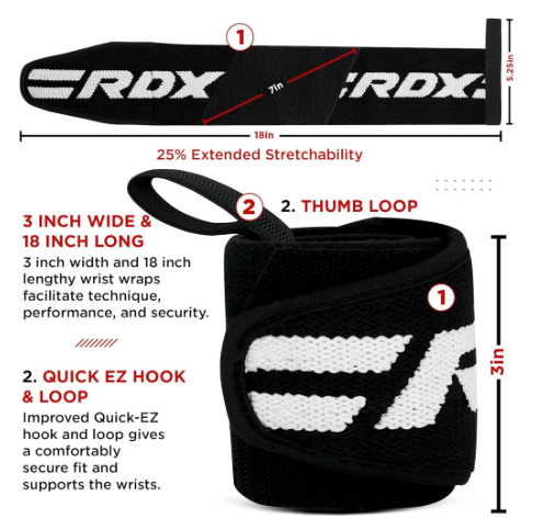 Weight Lifting Wrist Wraps Support, IPL USPA Approved