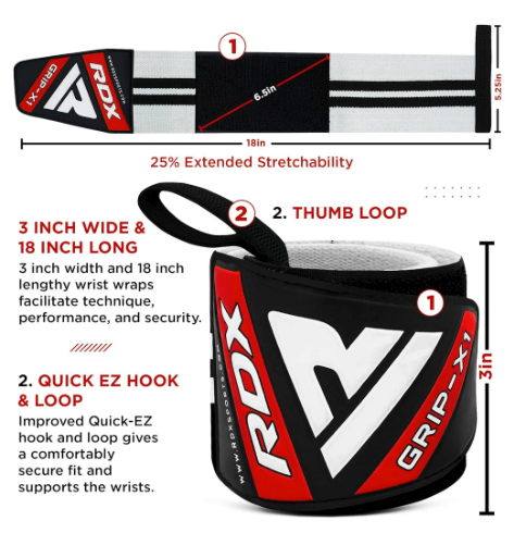Weight Lifting Wrist Wraps Support, IPL USPA Approved