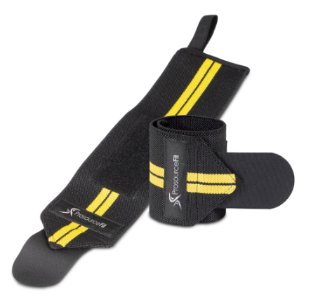 Weightlifting Wrist Wraps Adjustable Pair with Thumb Loops