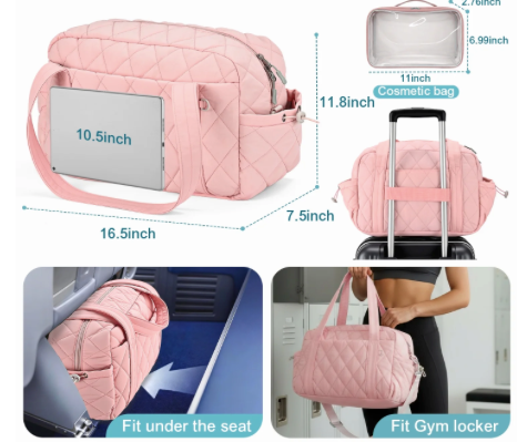 Gym Bag with Wet Pocket for Women