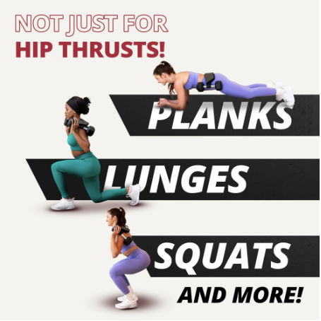 Hip Thrust Belt for Dumbbells and Kettlebells