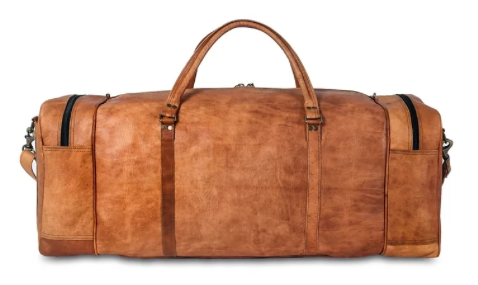 Leather Duffel Bag 30 inch Large Travel Bag Gym Sports