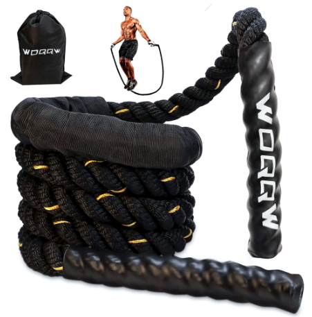 Weighted Jump Ropes for Men women, 3lb 5.2lb Heavy Skipping Rope for Exercise, Home Workout
