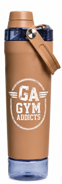 Creative large-capacity portable shaker cup, 304 stainless steel double-layer insulated cup, outdoor portable hiking sports water bottle