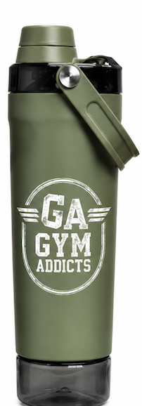 Creative large-capacity portable shaker cup, 304 stainless steel double-layer insulated cup, outdoor portable hiking sports water bottle