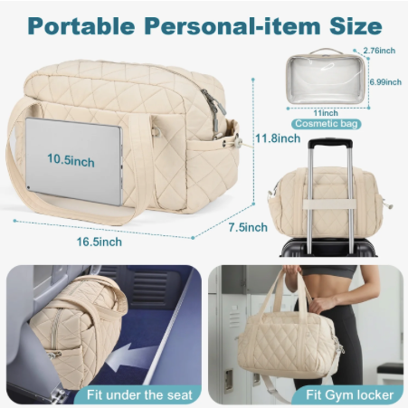 Gym Bag with Wet Pocket for Women