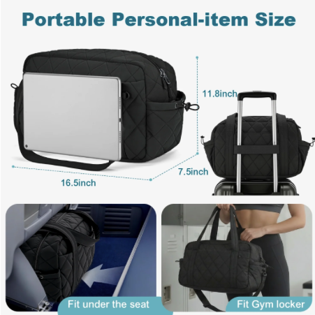 Gym Bag with Wet Pocket for Women