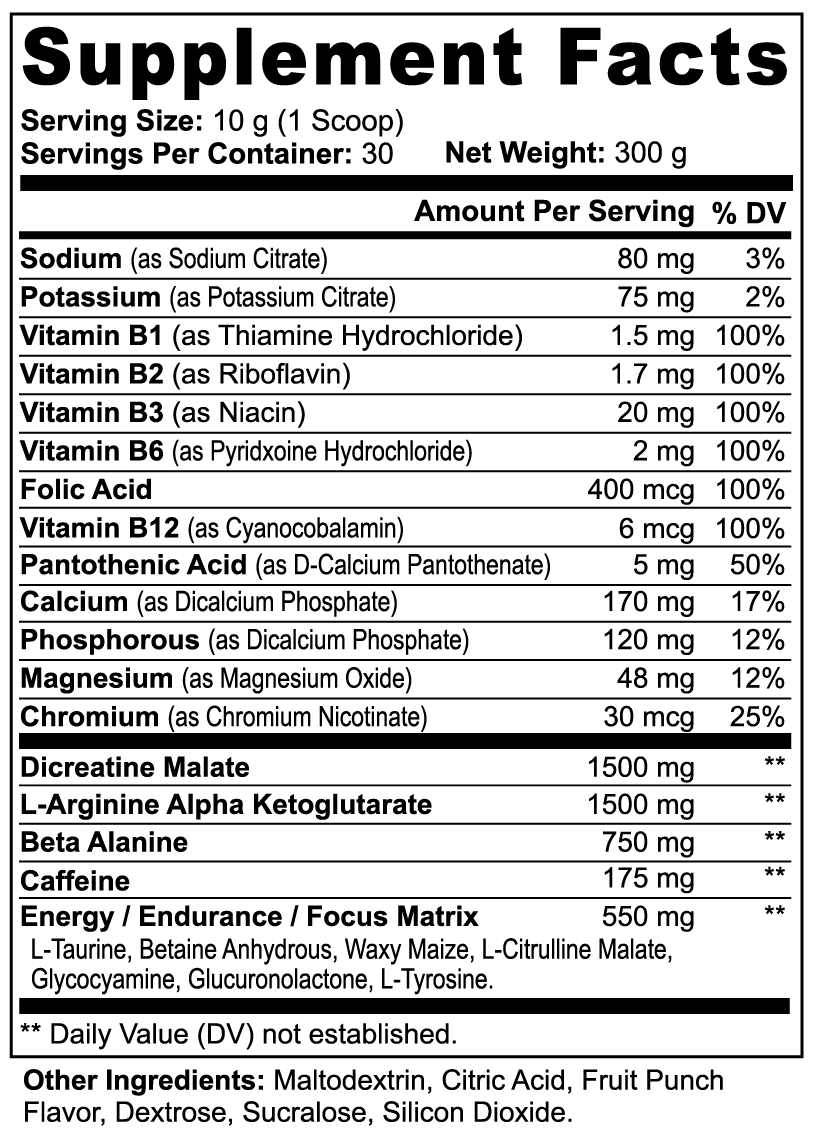 Gym Addict's South Beach Pre Workout