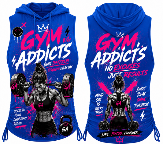 Sleeveless Hoodie Women Racerback