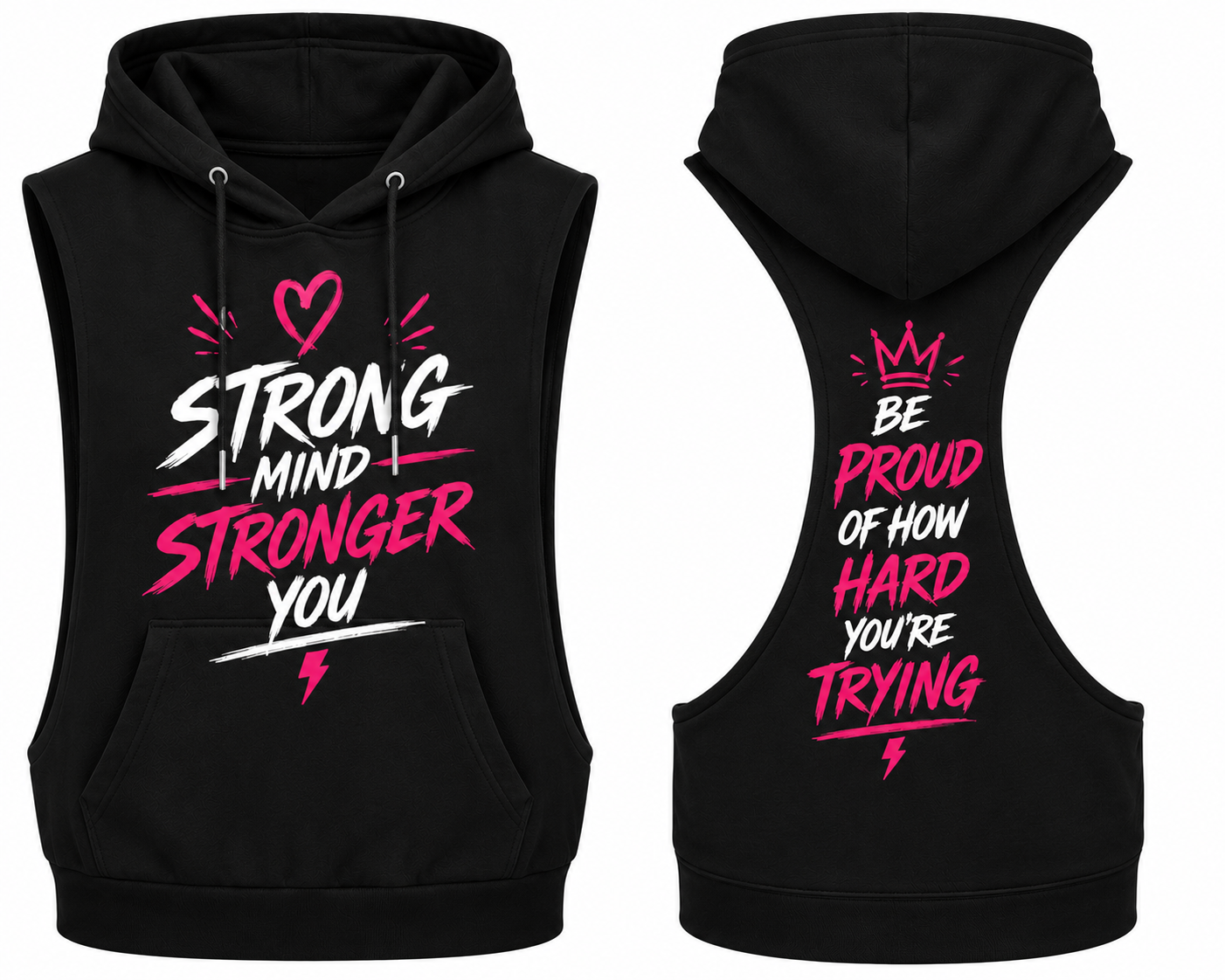 Women's Racerback Sleeveless Hoodies Workout Hooded Crop Tank Top