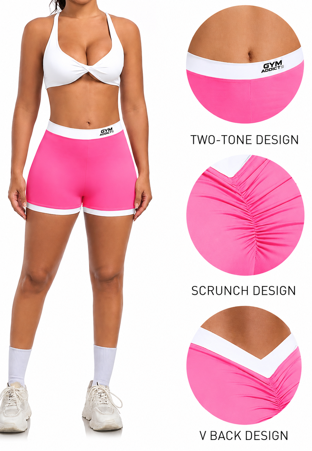 Scrunch V Back Booty Shorts